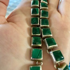 Malachite Sterling Silver necklace